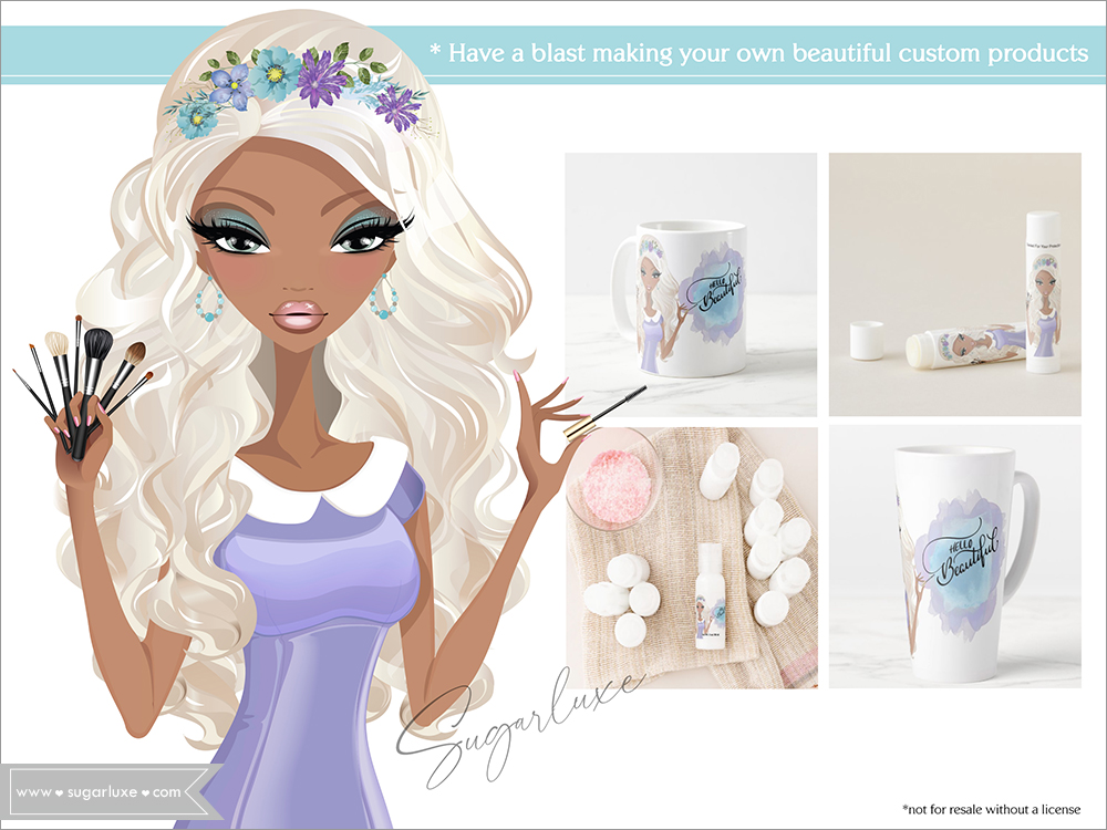 Sugarluxe Sexy Girl Makeup Artist Art