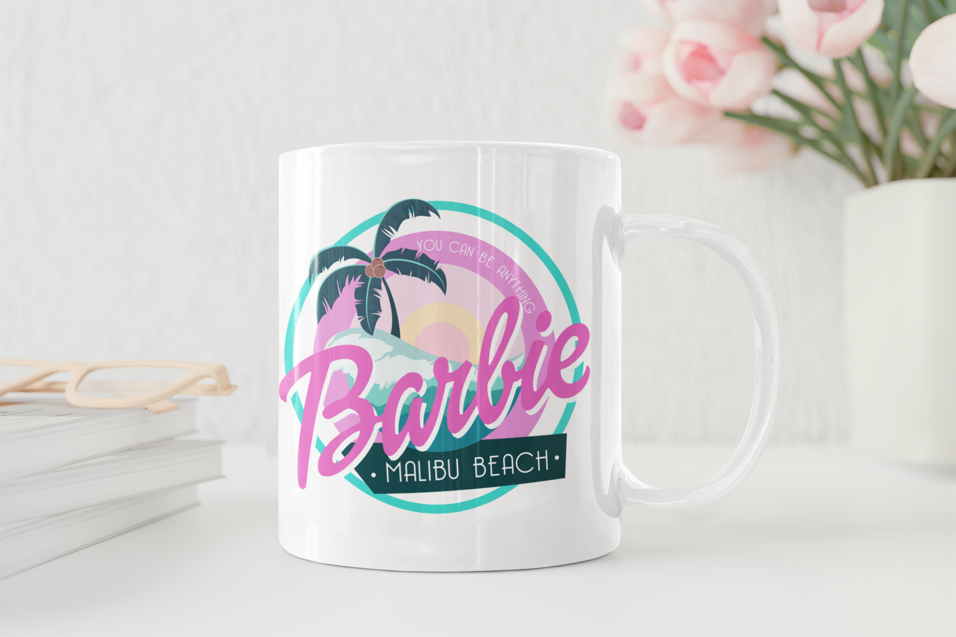 Barbie The Movie Logo Pink Mug